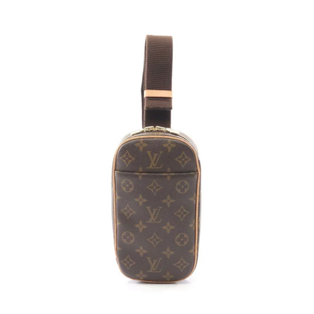 Louis Vuitton Waist Leather Body Canvas Bum Crossbody Bag Belt Pochette Gange - Picture 2 of 8